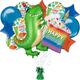 Premium Dino-Mite Birthday Balloon Bouquet with Balloon Weight, 13pc
